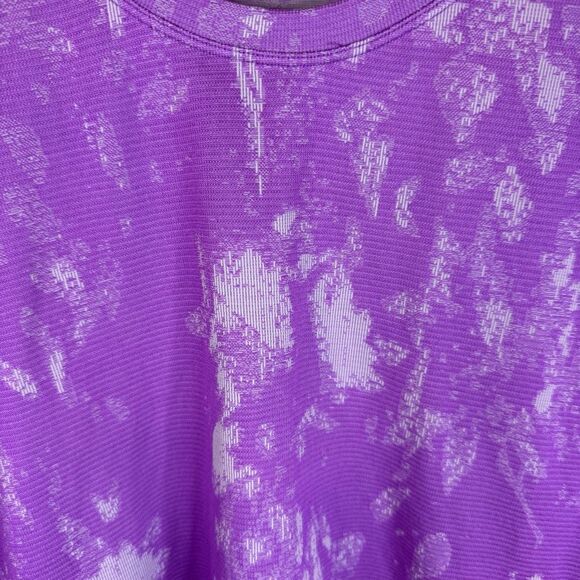 Lululemon Swifty Tech Long Sleeve 2.0 Race Length Tie Dye Purple Size 12 Active - Picture 3 of 6